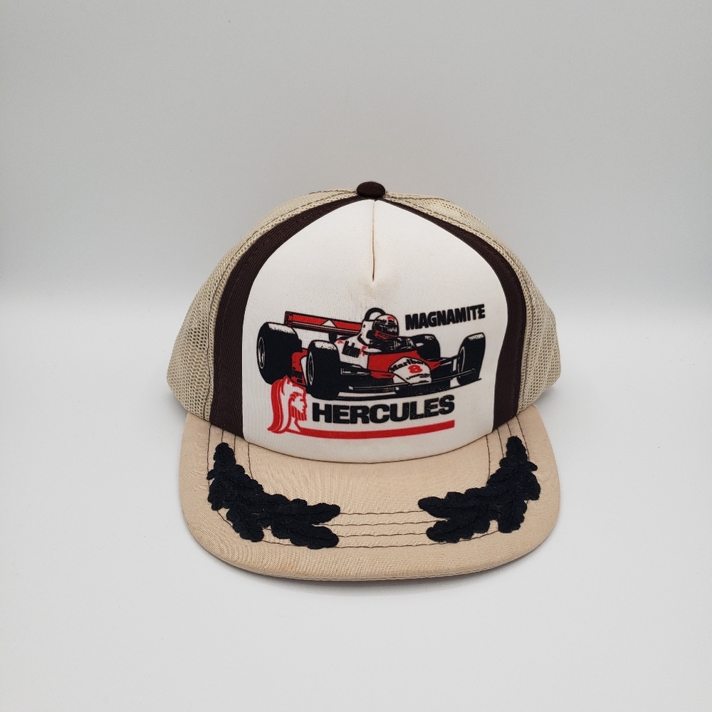 Marlboro Hercules Tires Magnamite Formula One Racing Hat Trucker Mesh Snapback